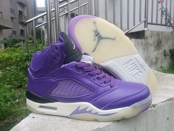 Men's Running Weapon Air Jordan 5 Purple Shoes 053 Men's Running Weapon Air Jordan 5 Purple Shoes 053